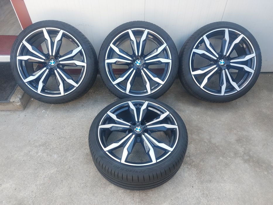 Set jante aluminiu originale r20 / gama BMW X1 F48 si BMW X2 F39 / model STYLE 717 M / 5x112 / cu anvelope de vara 225 40 r20 Pirelli