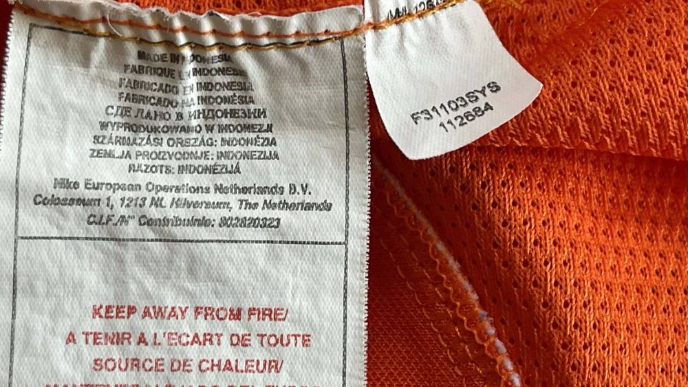 Оригинална тениска на Нидерландия/Холандия/Найк/Nike/Размер С/Рой Маккай