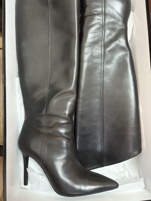 Сапоги женские кожанные