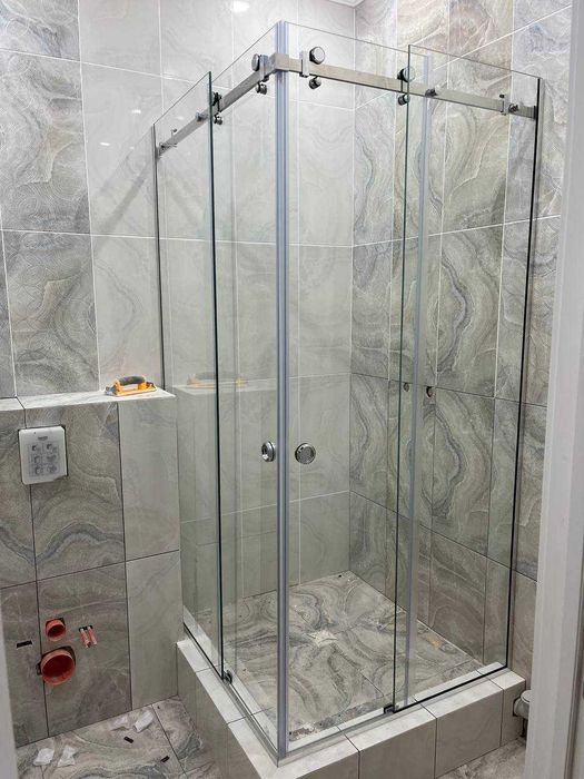 Стеклянная перегородка, Зеркало, Душевые кабины в Рассрочку 12 месяцев