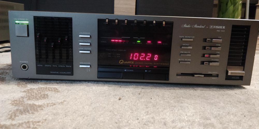 Vintage colecție Fisher cu egalizator eq