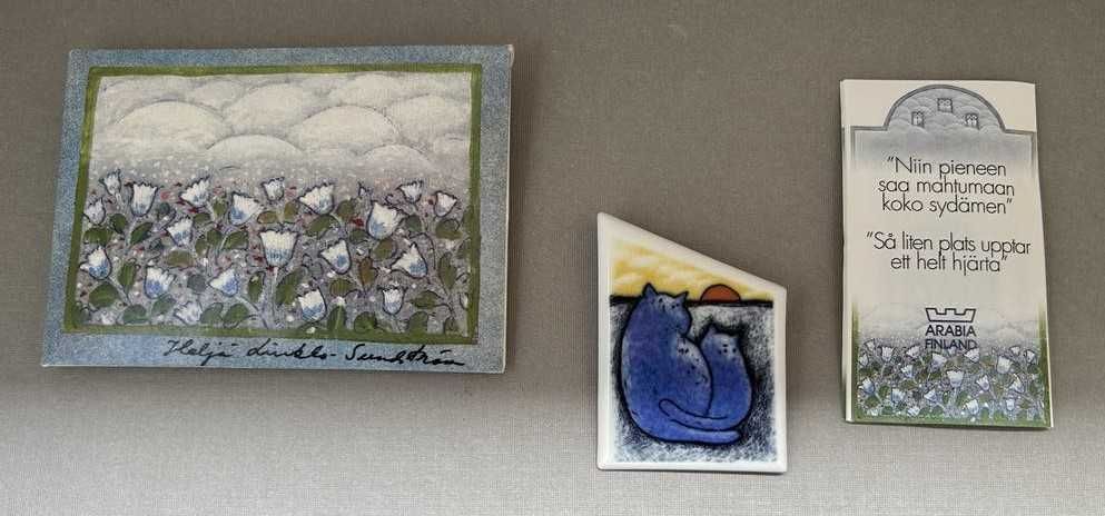 Авторска брошка Lovers, на известната марка Iittala Arabia, Финландия