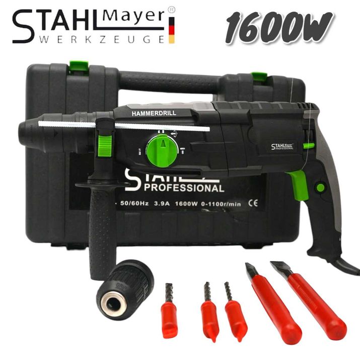 Немски Електрически Ударен Перфоратор Бормашина 1600W STAHLMAYER