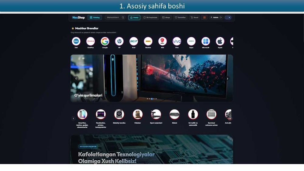 Sifatli va professional veb-saytlar yaratish xizmat