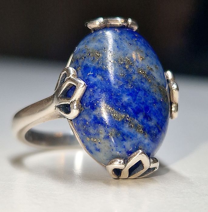 Inel din argint 925 cu lapis lazuli natural