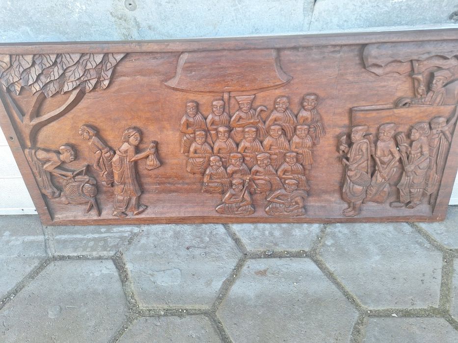 Стара Картина Дърворезба