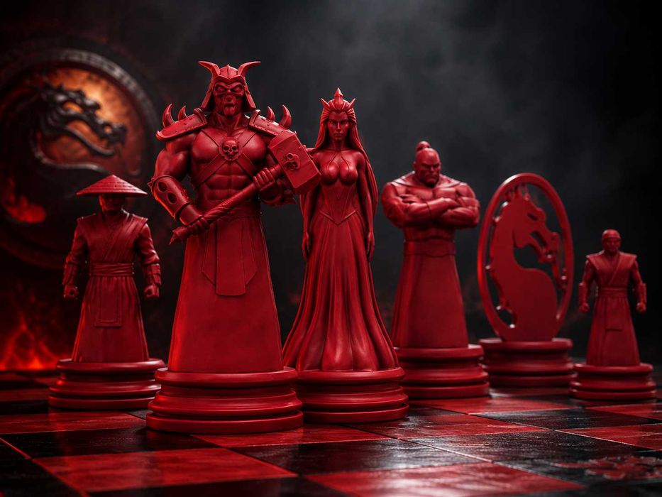 Ce Univers Iti Place? 10 Seturi Sah Tematice din Filme si Jocuri | Supereroi, Saga Galactica, Fantasy, Arena | 32 Piese Rasina 14K