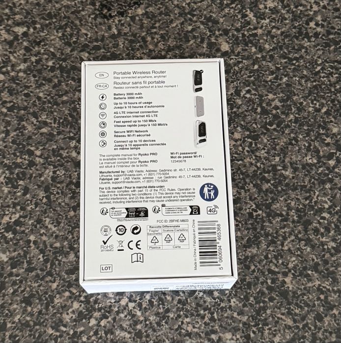 Мобилен WiFi рутър Ryoko PRO “бисквитка”