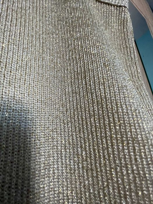 Рипс потник с лъскави нишки