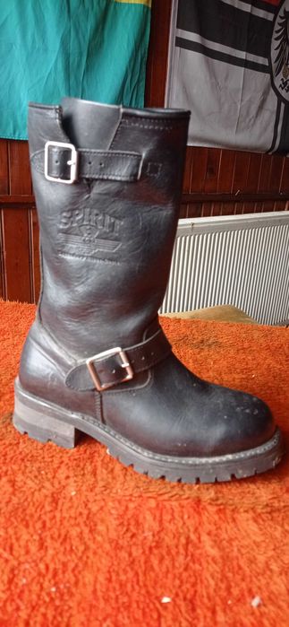 Мото- боти естествена кожа