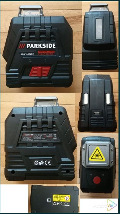 Parkside performance nivela laser verde 360° autocalibrare trepied
