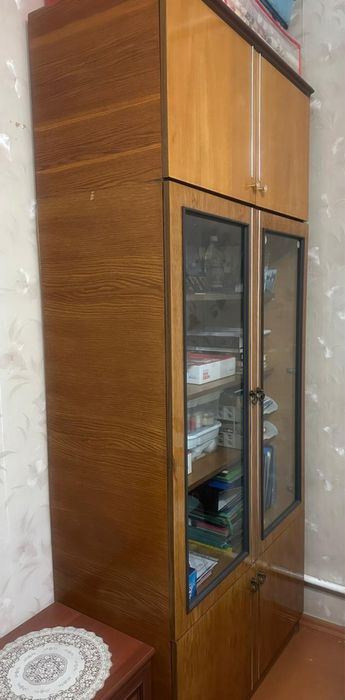 Шкаф книжный палированный