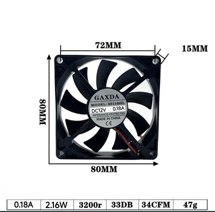 Вентилатори, вентилатор за компютри, инкубатори и др. DC, AC