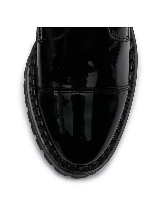 Eva Minge лачени черни боти 38