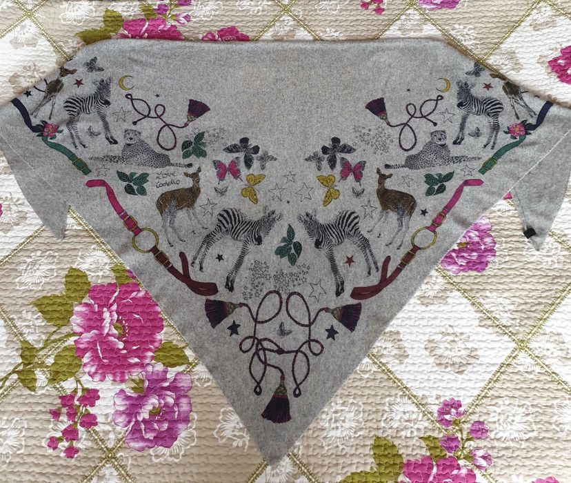 Esarfa fular sal gri lana casmir Codello Massimo Dutti Zara