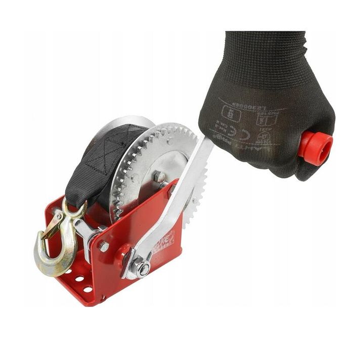 Troliu manual, vinci, 850 Kg, lungime curea 10m, grosime cablu 5 mm,