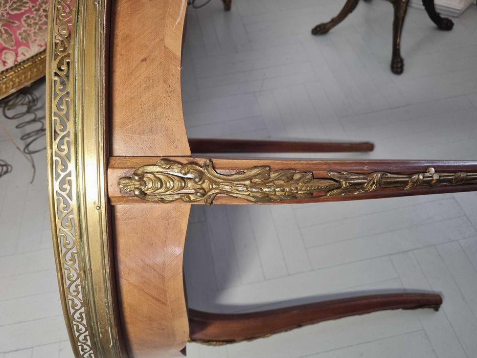 Masa cu marmura lemn masiv rococo