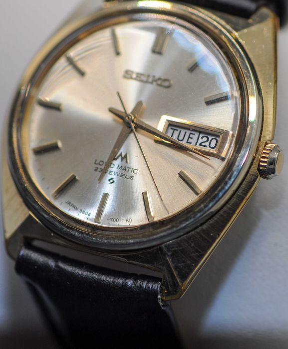 Мъжки японски автоматичен часовник - Seiko Lord Matic - 5606 - 7000