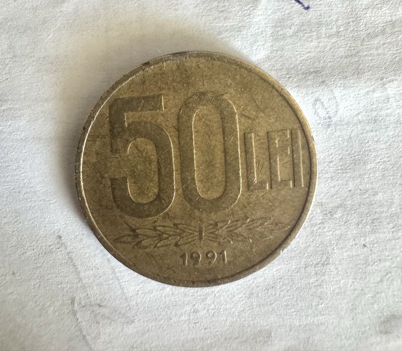 moneda 50lei AICuza 1991