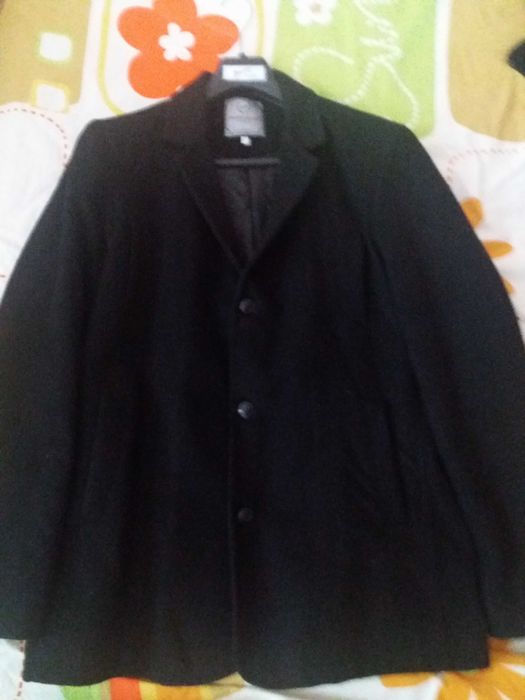 Ново зимно мъжко палто Inter klas три четвърти XL сваляща се качулка