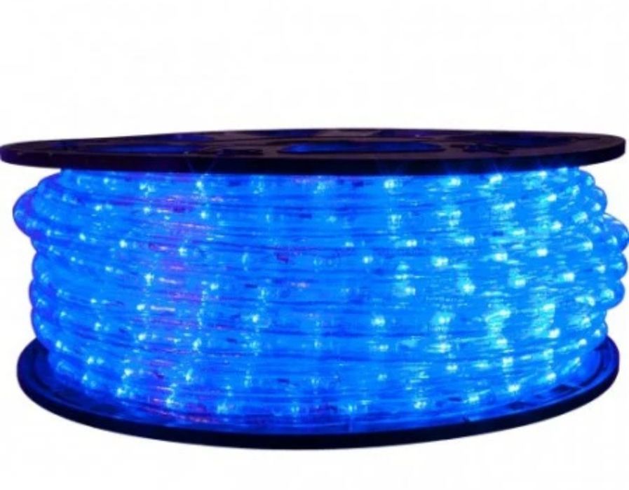 Instalatie tip furtun luminos cu LED, 80m, diverse culori