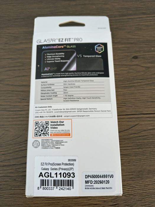 Sticla GlastR EZ FIT Pro privacy Samsung s26 plus