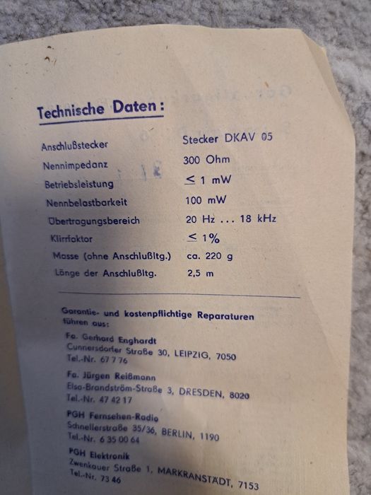 Căsti Dynamischer stereo Dk 86