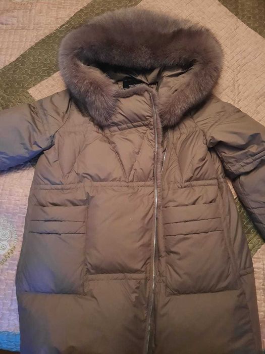 Зимний пуховик. 90% пух, 10% мех