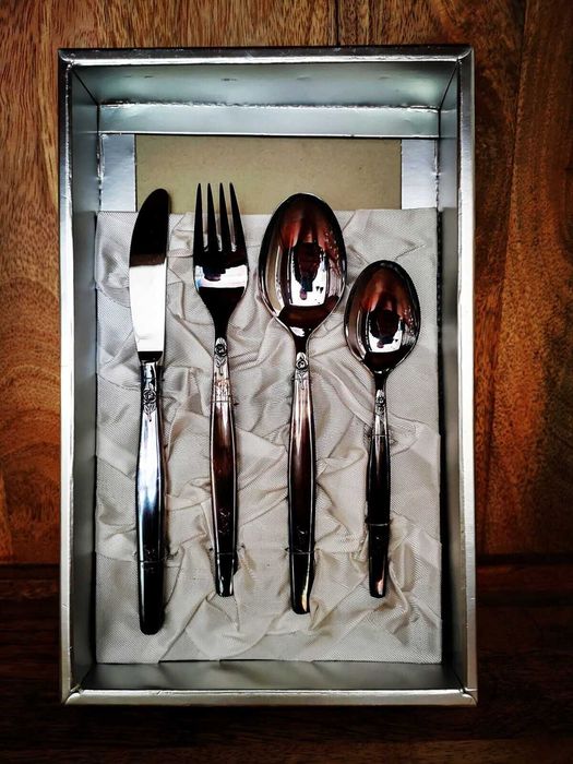 Детски комплект посребрени прибори BSF Silverrose