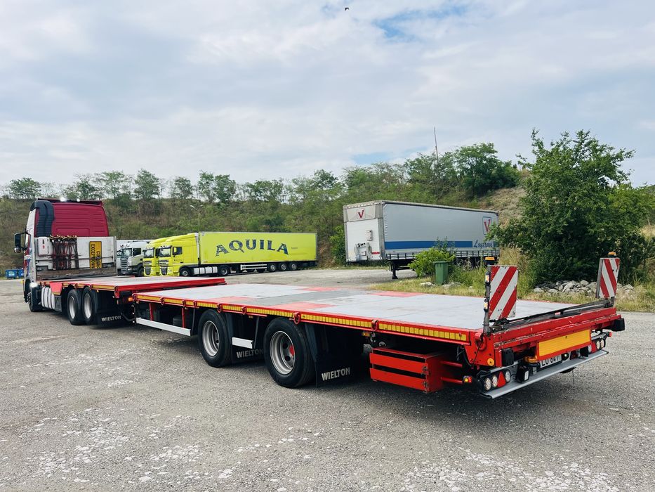 Platforma utilaje Volvo 6x2 / remorca Wielton