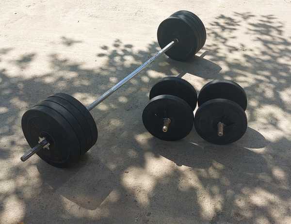 Штанга Barbell с блинами 130 кг