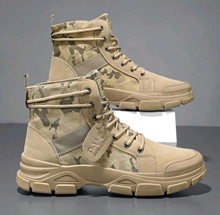 Нови мъжки кубинки камуфлажни непромокаеми ботуши тактически обувки 46