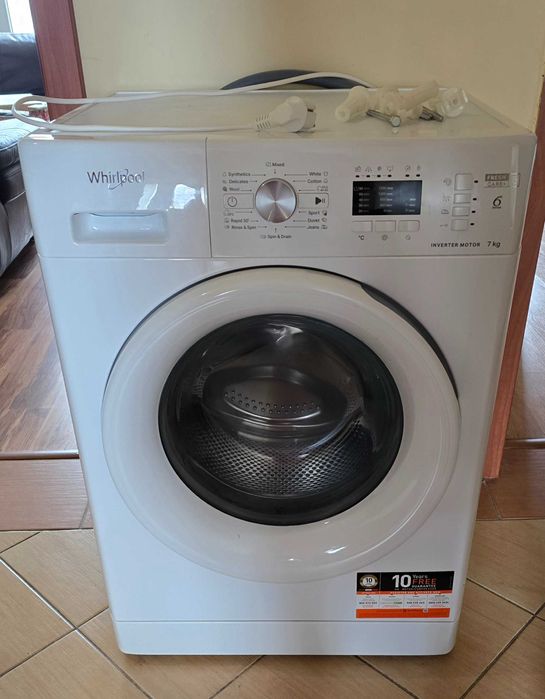 Малко употребявана пералня Whirlpool 7кг. модел FFL 7238WEE, 1200 об/м