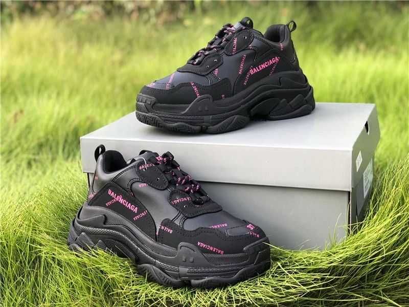 Balenciaga Triple S - Black/Lime/Dark Green