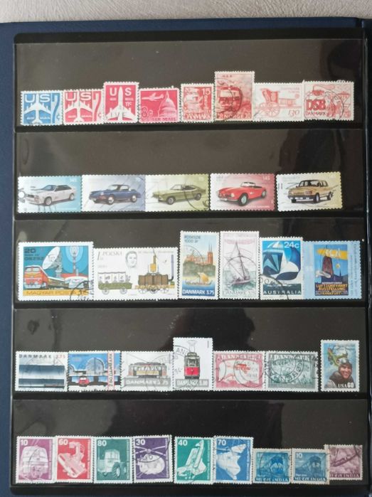 Колекции пощенски марки на теми Воден Транспорт, Транспорт и  Африка