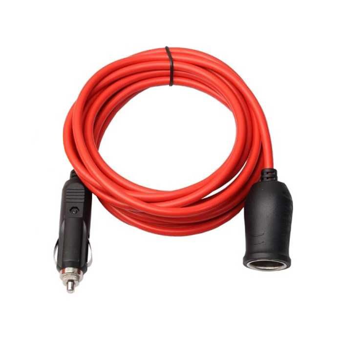 Разклонител за запалка 12V/24V – 1 гнездо, 120W, с подсилен кабел 2м