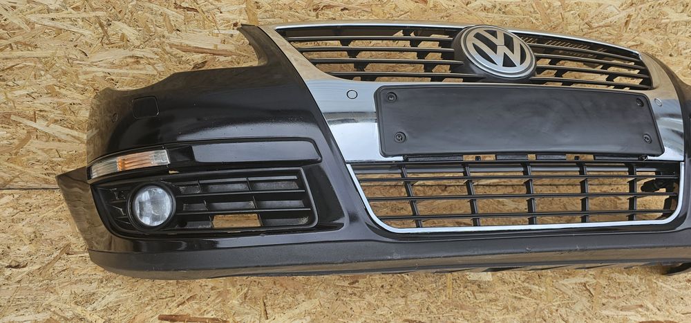 Bară față Passat B6 Originală Completă cu Spălător Faruri Tot Original,  senzori parcare,  instalație electrică, Proiectoare LC9X, din Rm-Vâlcea