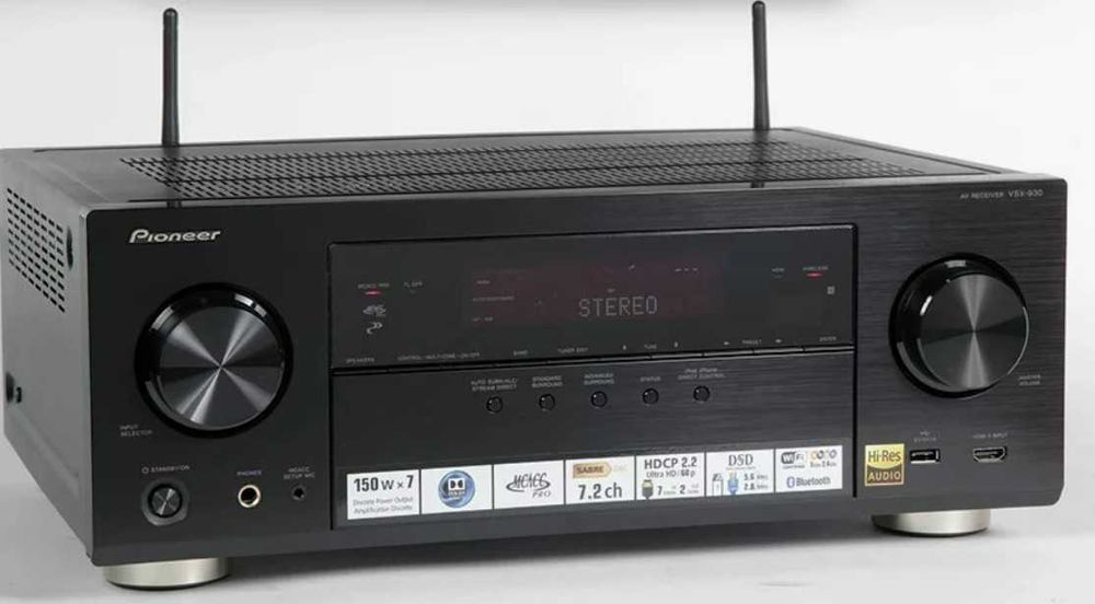 Ресивър Pioneer VSX-930 с комплект колони за Dolby Atmos