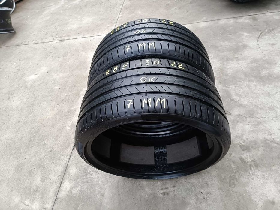 Doua anvelope vara 285 30 22 pirelli p zero pncs profil 7 mm