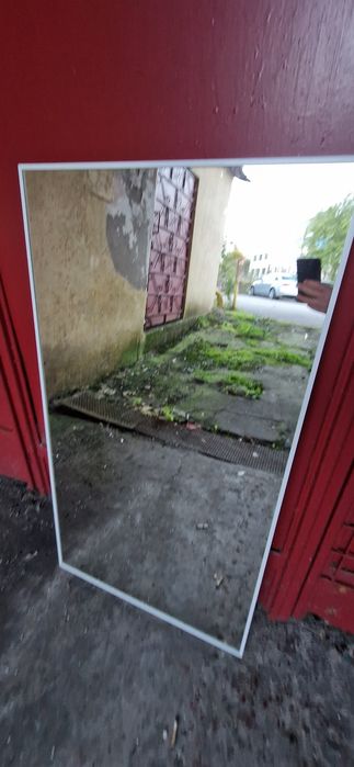 Vând oglindă cu spoturi 110 X 60 cm