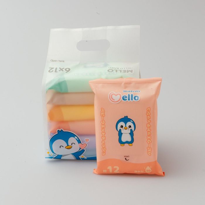 Детские влажные салфетки Mello