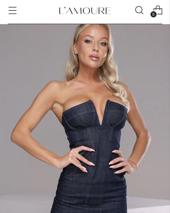 Дънкова рокля L'amoure