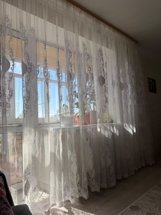 Тюль белый для гостиной