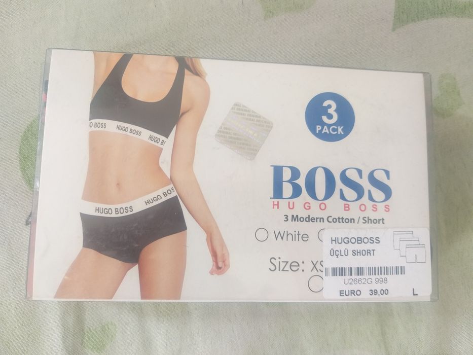 Boxeri de dama, boss, noi, 3 pe set, pret 50 lei