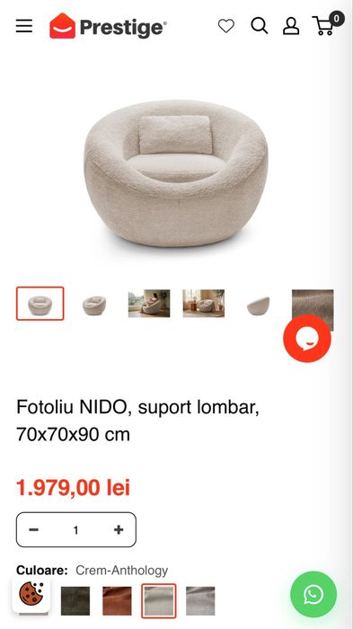 Vand urgent Fotoliu rotativ Nou Prestige