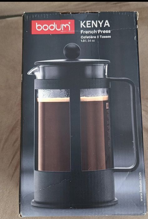 Cafetieră cu Piston Bodum Kenya negru 1L