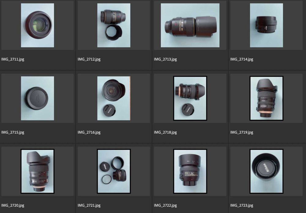 Продава се голям комплект употребявана фотографска техника