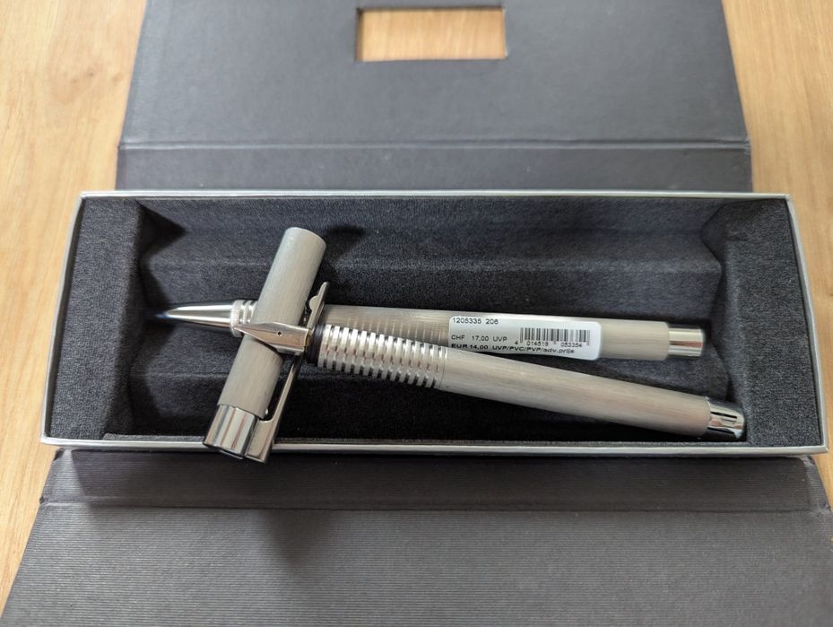 Set Stilou si pix Lamy logo brushed