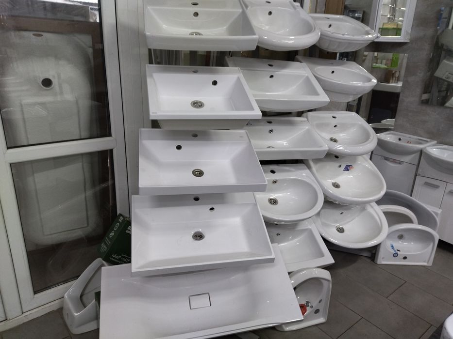 Раковины врезные,накладные