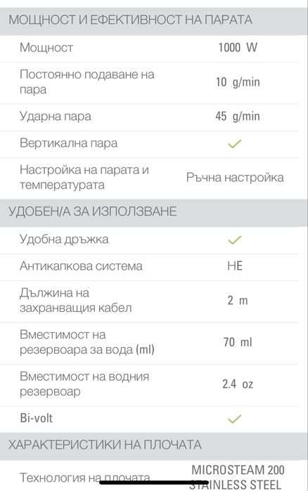 Rowenta малка сгъваема ютия